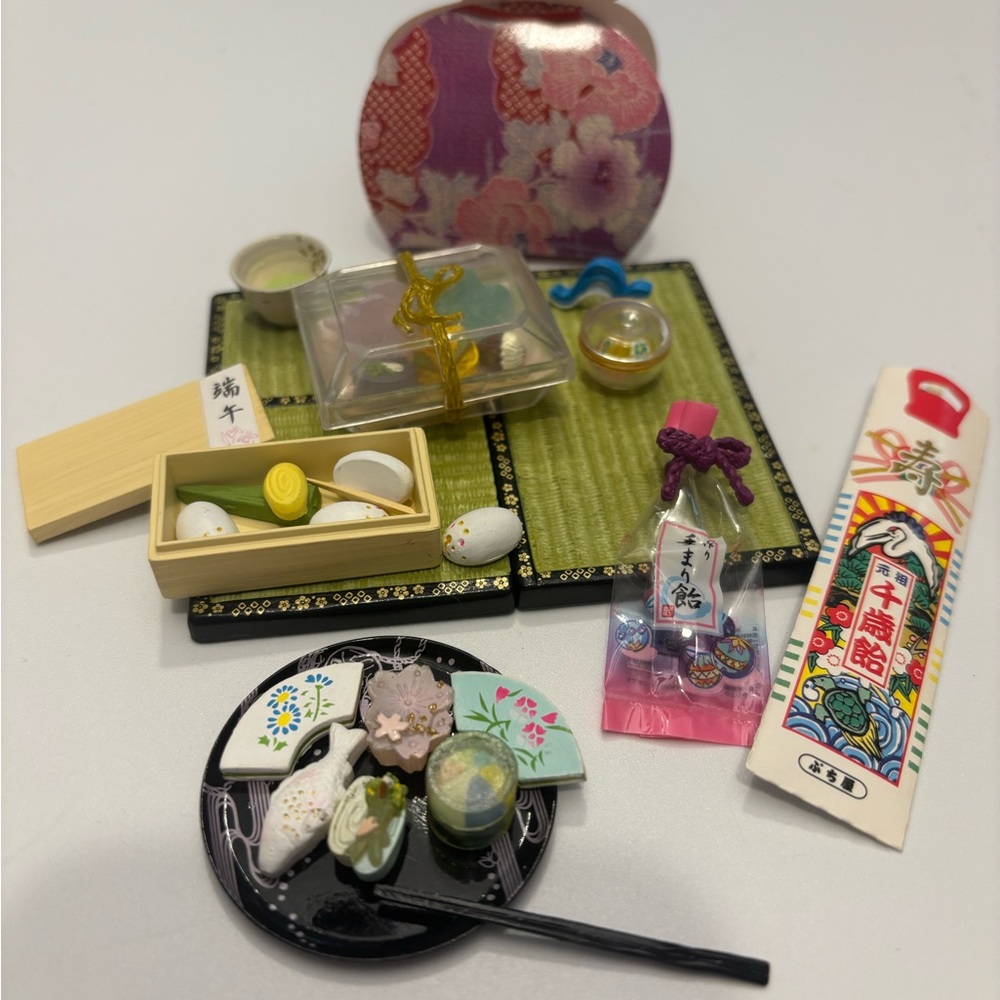 Miniature Japanese Tea Set with Accessories